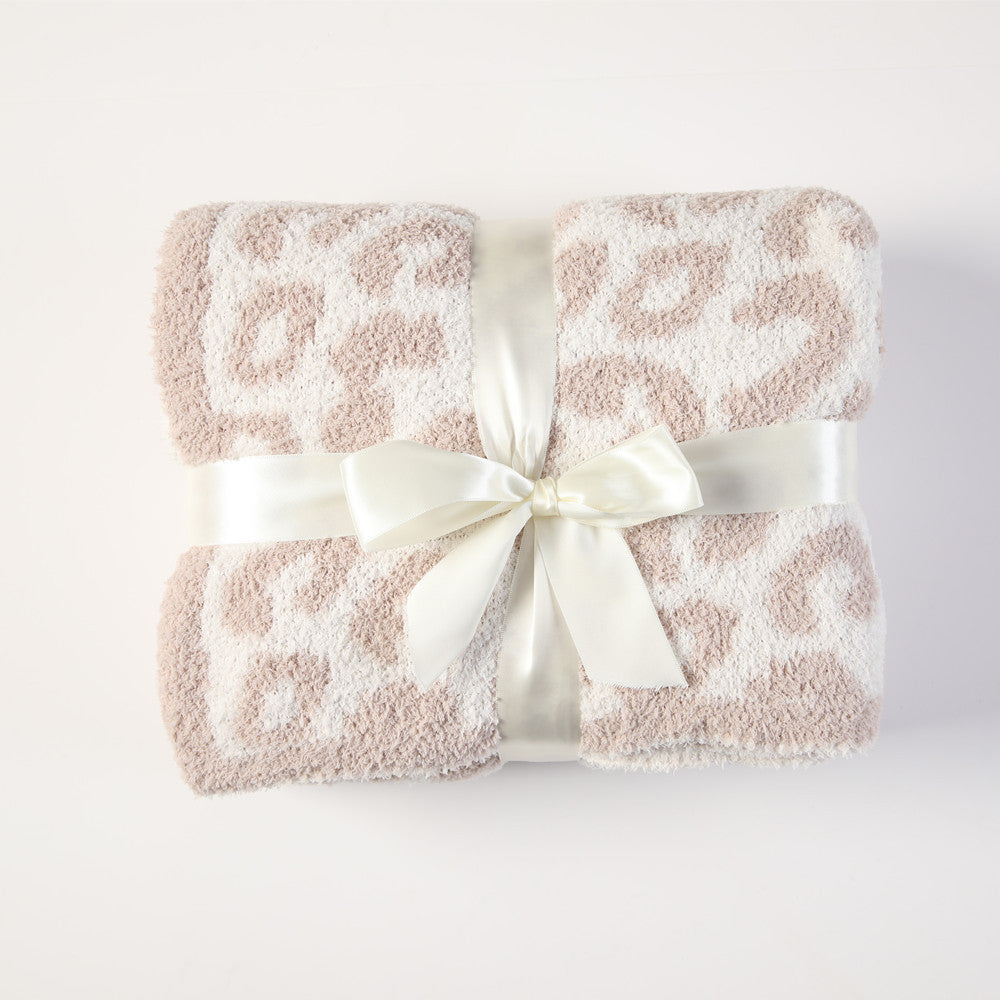 Plaid Imprimé Léopard pour Femme Style Confort et Élégance 0