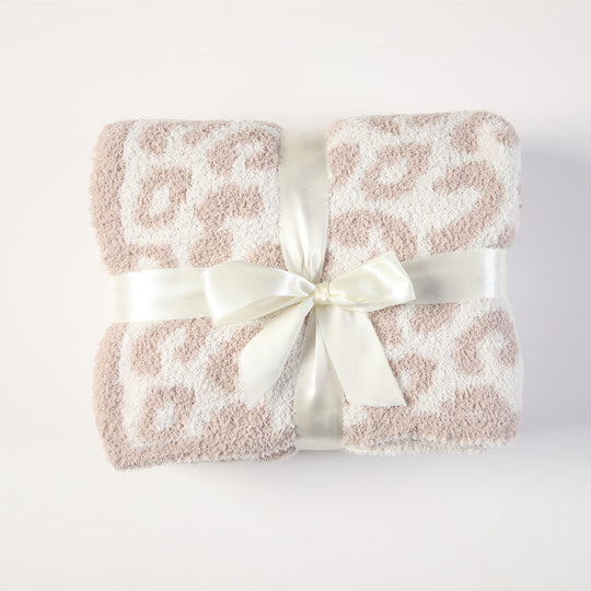 Plaid Imprimé Léopard pour Femme Style Confort et Élégance 0