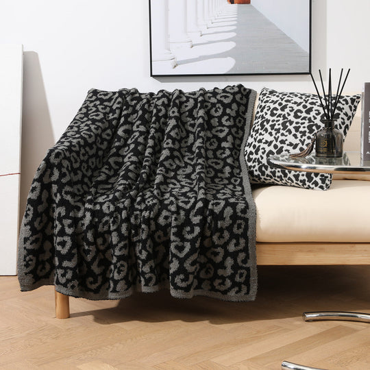 Plaid Imprimé Léopard pour Femme Style Confort et Élégance 1