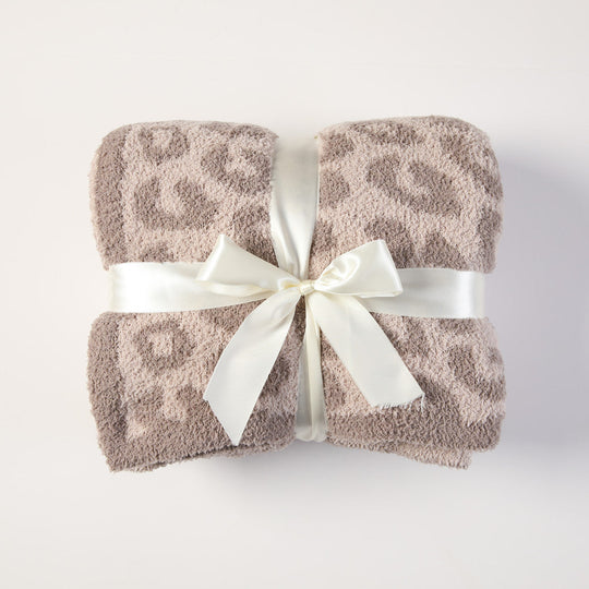 Plaid Imprimé Léopard pour Femme Style Confort et Élégance 7