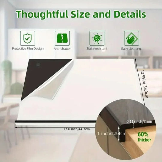 Planche à Découper Pratique avec Rebord Protecteur 3