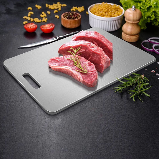 Planche à Découper Professionnelle en Acier Inoxydable 2