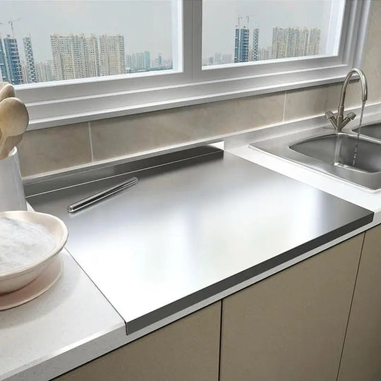 Planche à Découper en Acier Inoxydable Design Pratique 0