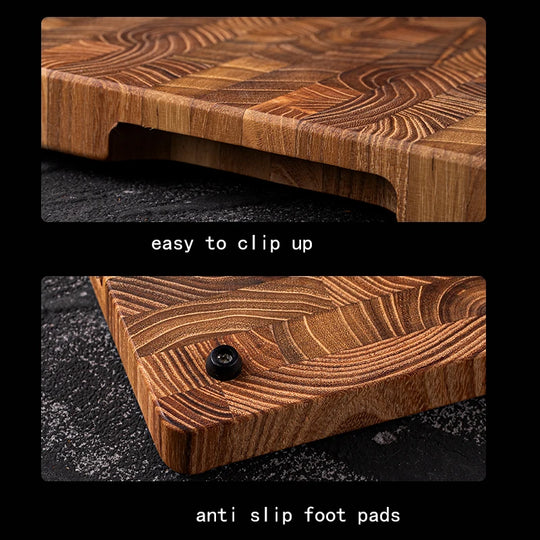 Planche à Découper en Bois de Teck Grande Taille 4