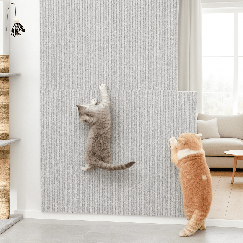 Plaque de Protection Autocollante pour Chats Transparente 0