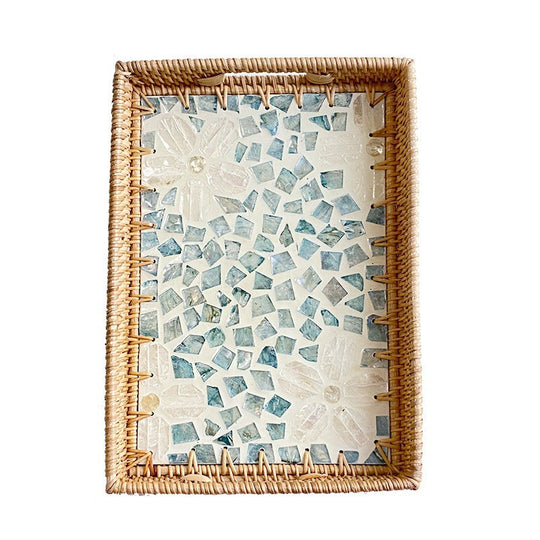 Plat de Service Rectangulaire Mosaïque pour Femme 4