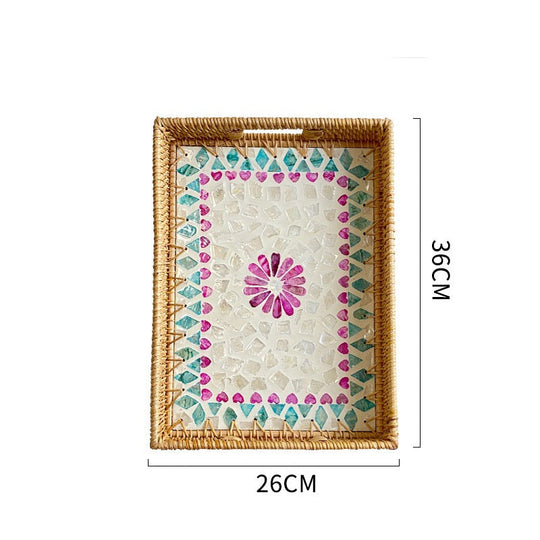 Plat de Service Rectangulaire Mosaïque pour Femme 7