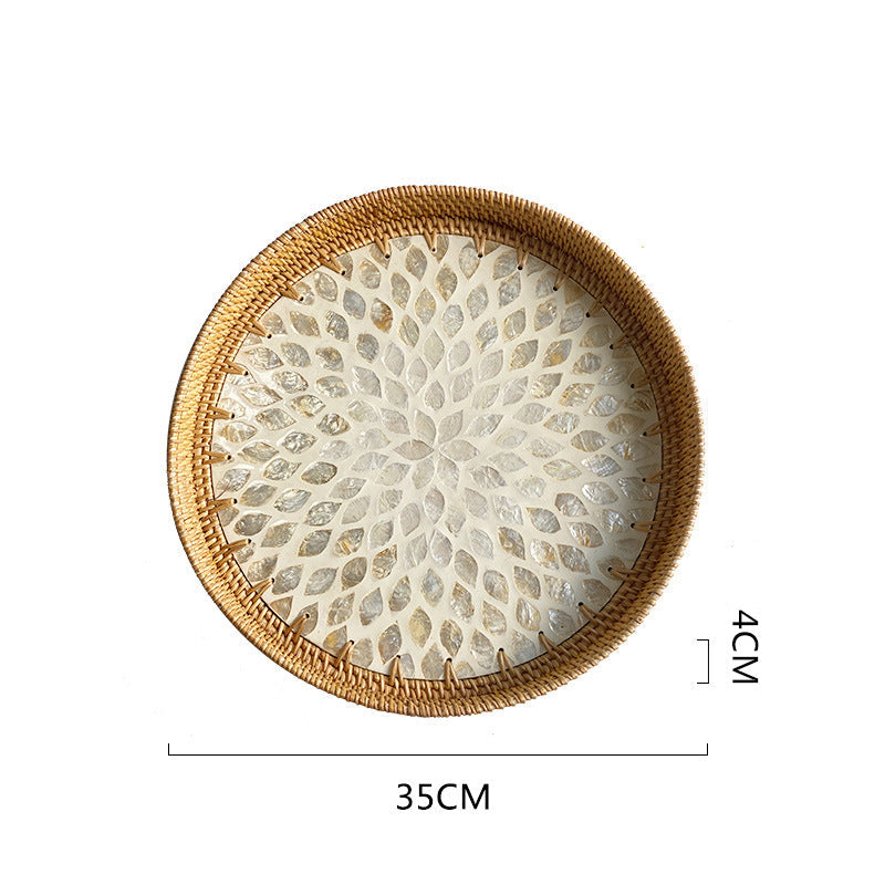 Plat de Service Ronde pour Femme Chic 0