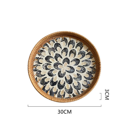 Plat de Service Ronde pour Femme Chic 3