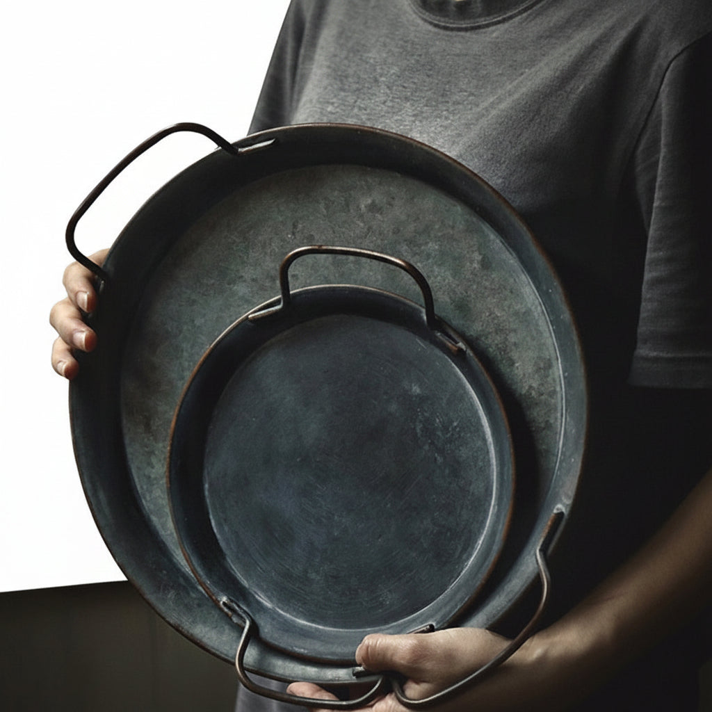Plateau à Pain Rétro avec Poignée 0
