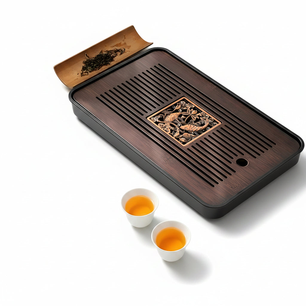 Plateau à Thé Kungfu en Bambou Design Minimaliste 0