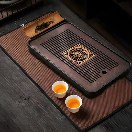 Plateau à Thé Kungfu en Bambou Design Minimaliste 2