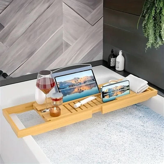 Plateau de Baignoire Extensible pour Moments de Détente 3