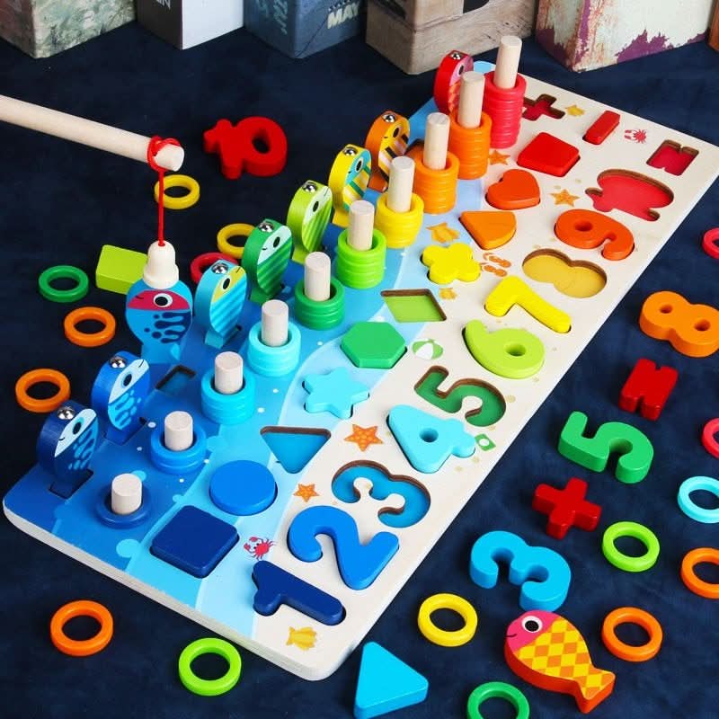 Plateau de Jeu Éducatif en Bois pour Enfants 7