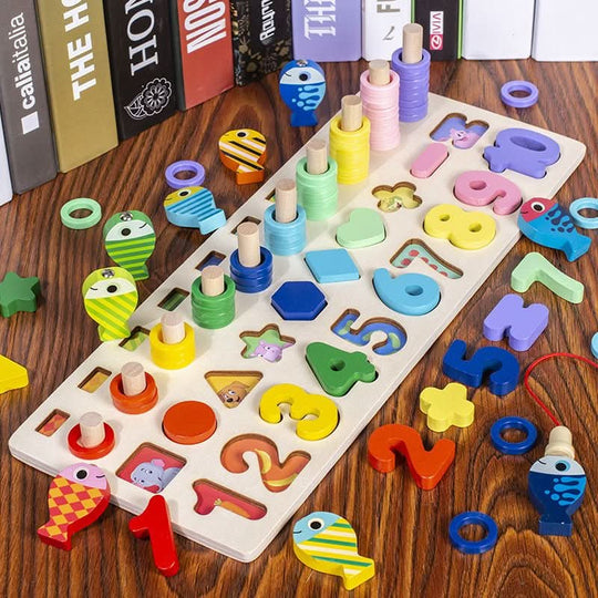Plateau de Jeu Éducatif en Bois pour Enfants 8
