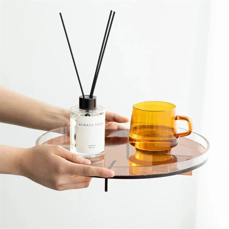 Plateau de Rangement Rond Pour Salle de Bain et Maison Design Minimaliste 3