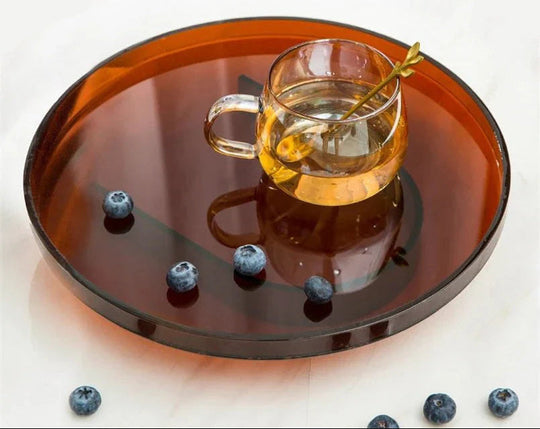 Plateau de Rangement Rond Pour Salle de Bain et Maison Design Minimaliste 8