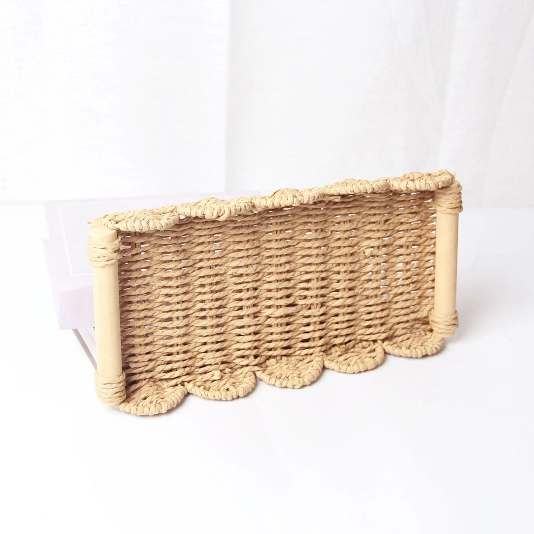 Plateau de Service Tissé Décoratif pour Intérieur et Extérieur 2