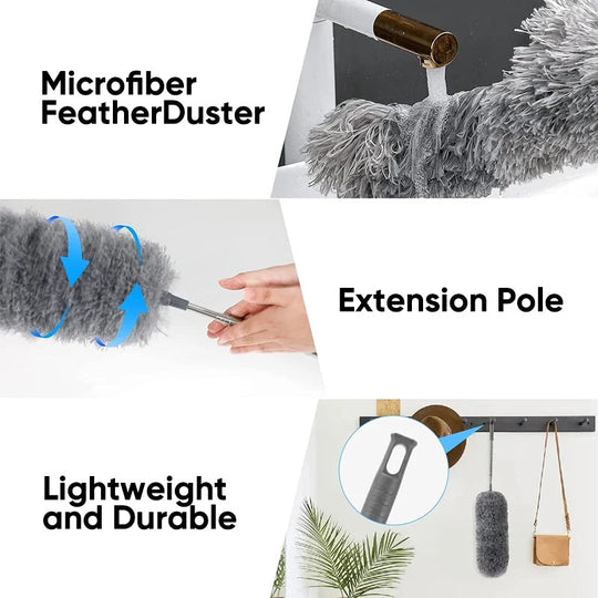 Plumeau Télescopique Flexible pour Nettoyage Efficace 2