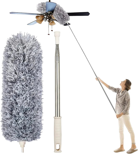 Plumeau Télescopique pour Poussière Flexible et Extensible 80-250 cm 0