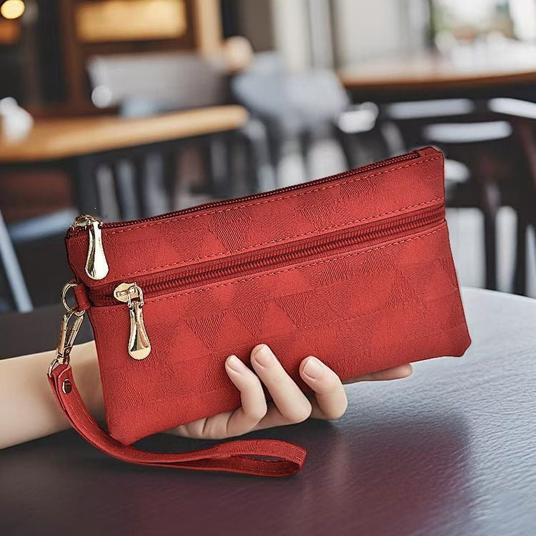Pochette Femme Design Moderne avec Fermeture Zippée Pratique 5