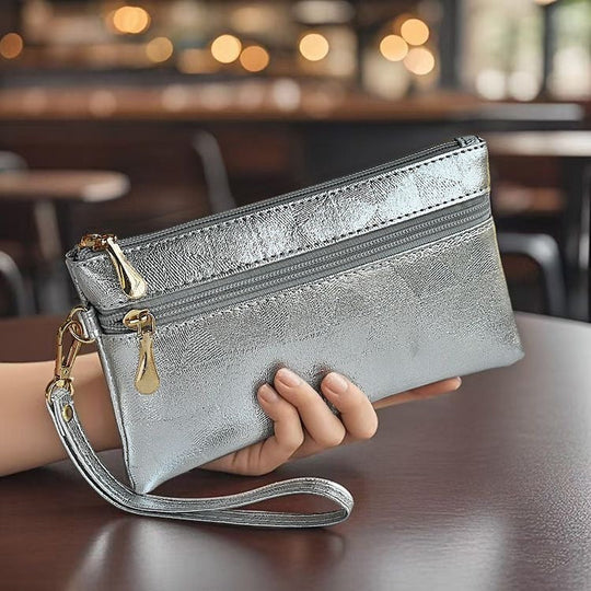 Pochette Femme Design Moderne avec Fermeture Zippée Pratique 6