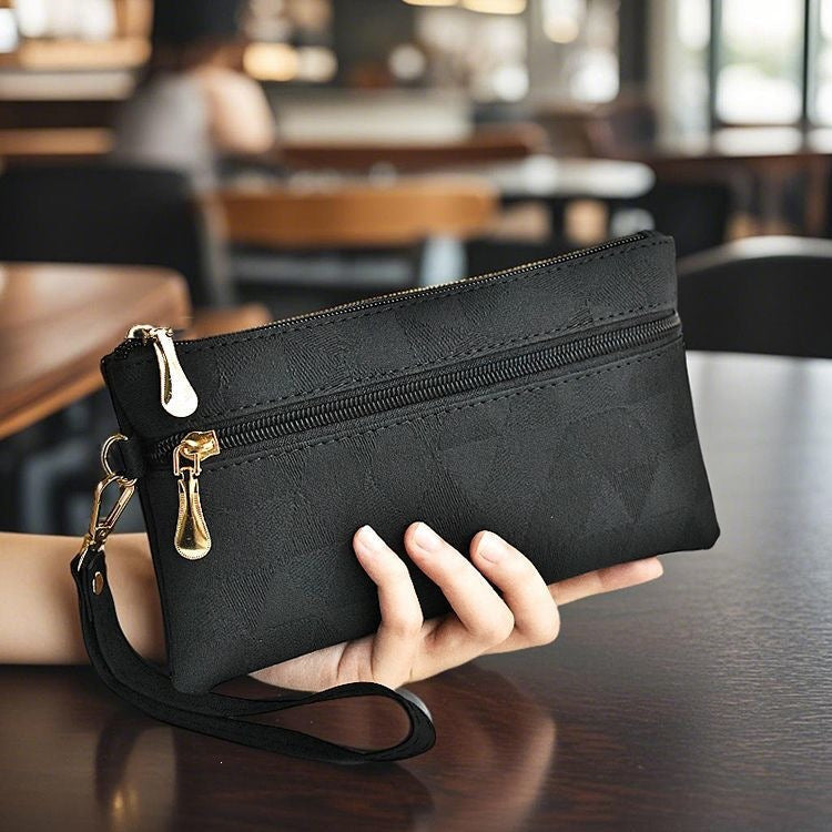 Pochette Femme Design Moderne avec Fermeture Zippée Pratique 9