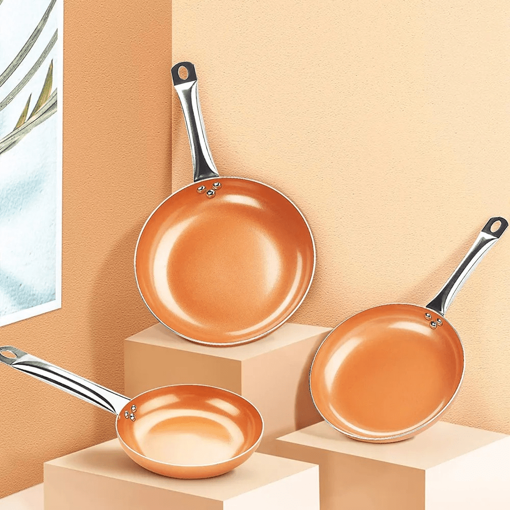 Poêle Professionnelle en Cuivre avec Revêtement Antiadhésif 1