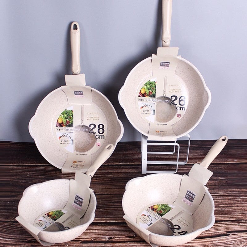 Poêle à Frire Marbrée Innovante pour Cuisine 0