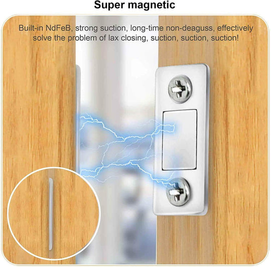 Poignée de Porte Magnétique Ultra Fine Intérieure Design Moderne 2