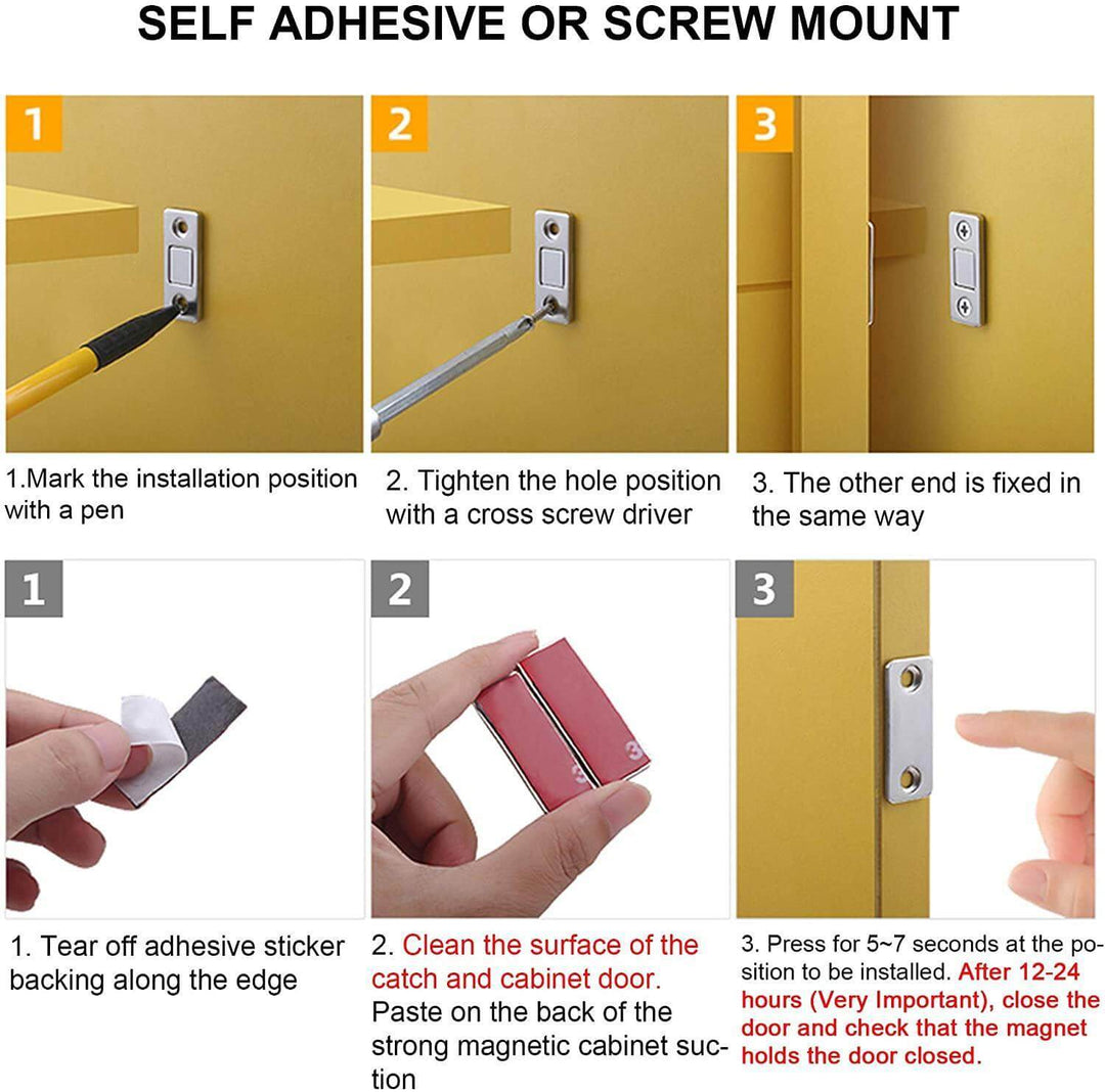 Poignée de Porte Magnétique Ultra Fine Intérieure Design Moderne 5