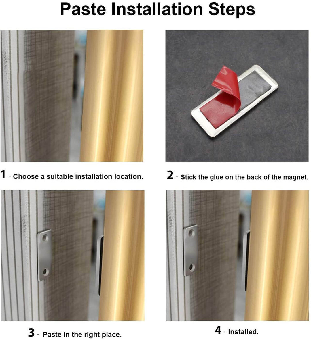 Poignée de Porte Magnétique Ultra Fine Intérieure Design Moderne 8