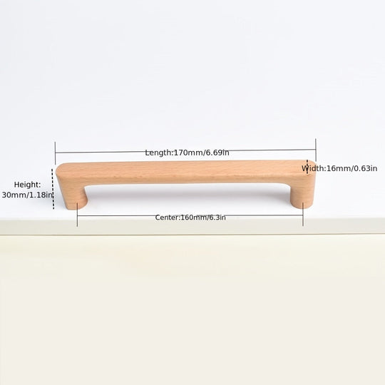 Poignées d'armoires en bois pour un style rustique moderne 6