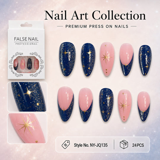 Pointes d'ongles brillantes pour femmes style artistique 5