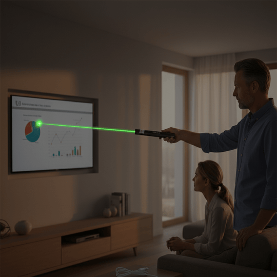 Pointeur Laser Puissant avec Mise au Point Réglable pour Présentations et Activités en Plein Air 1