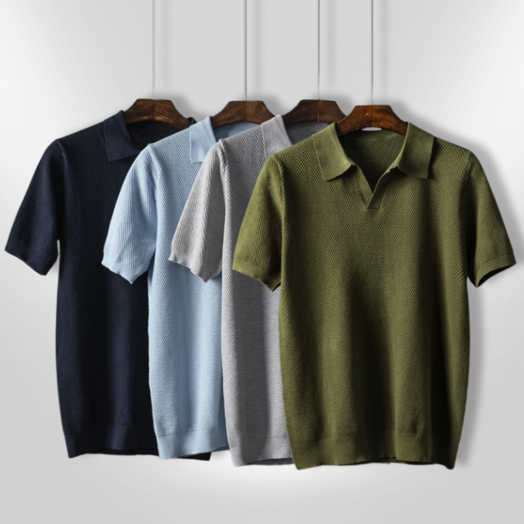 Polo Décontracté pour Homme en Tissu Respirant 7
