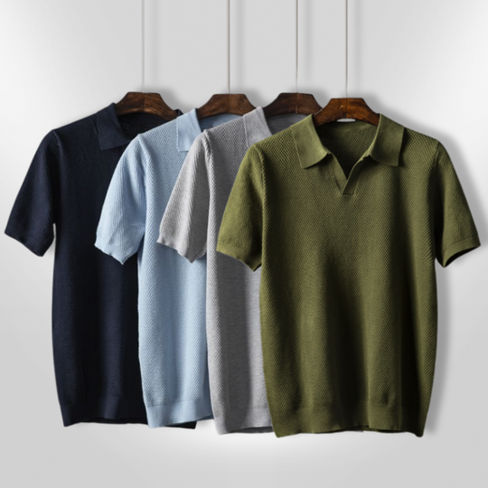 Polo Décontracté pour Homme en Tissu Respirant 7