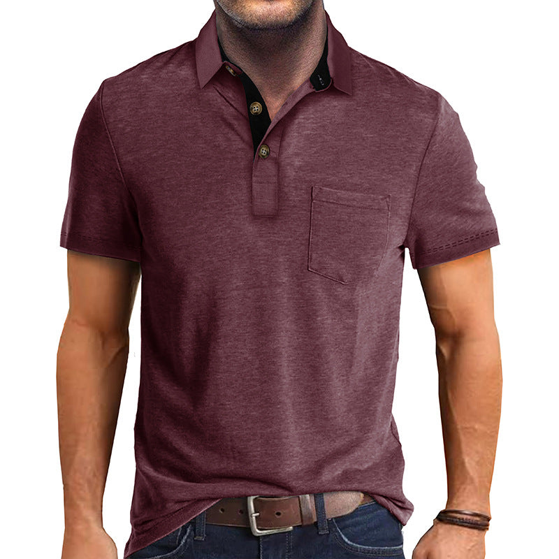 Polo Homme Classique en Coton Ajusté avec Col Modern 10