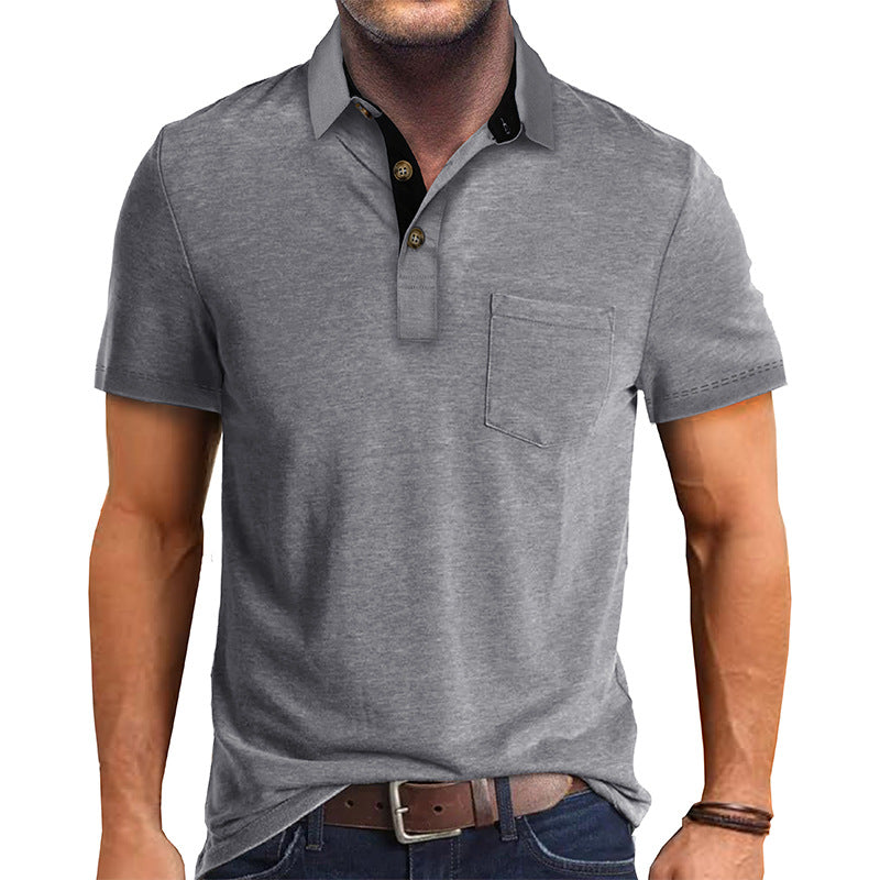 Polo Homme Classique en Coton Ajusté avec Col Modern 2