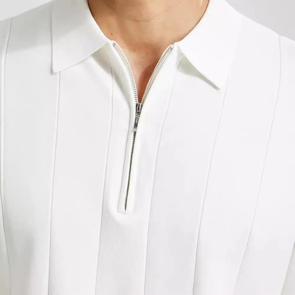 Polo Homme Coupe Ajustée Manches Courtes Style Décontracté 3