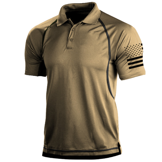 Polo Homme Coupe Ajustée Sportif Manches Courtes 0