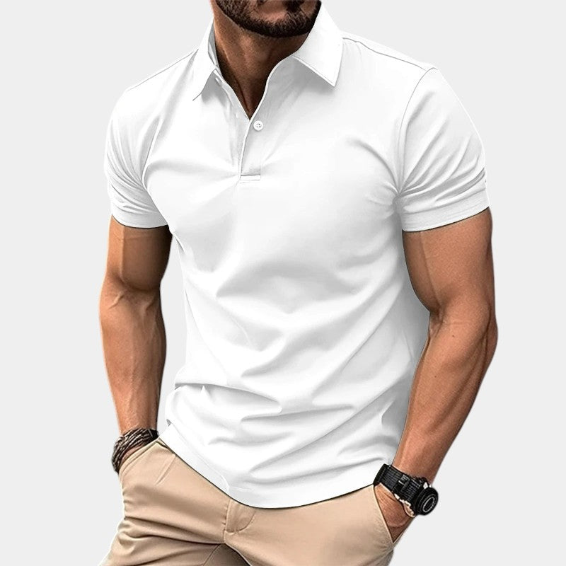 Polo Homme Décontracté Polyester avec Nœud 1