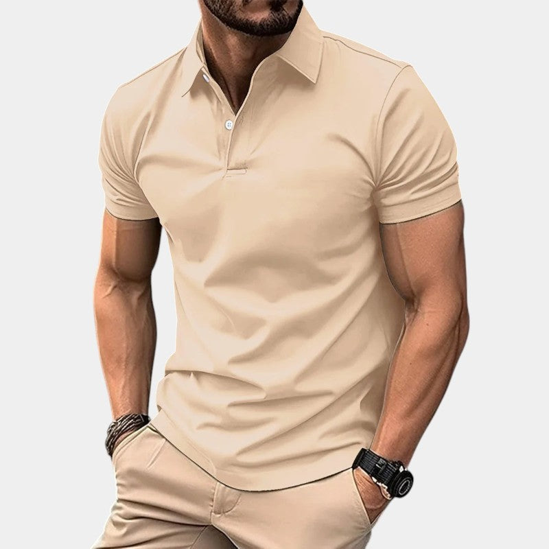 Polo Homme Décontracté Polyester avec Nœud 5