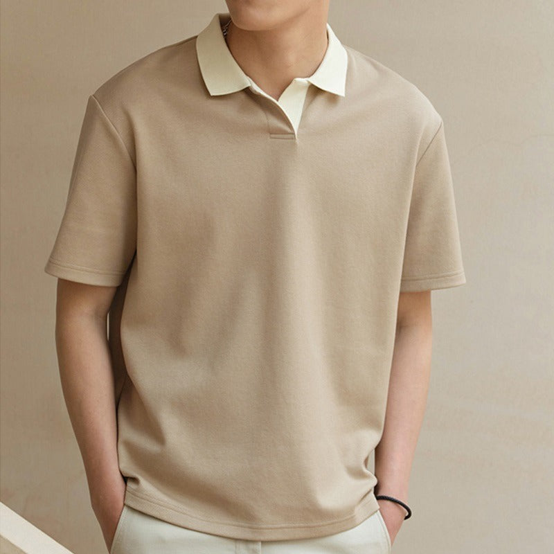 Polo Homme Manche Courte Design Minimaliste 1