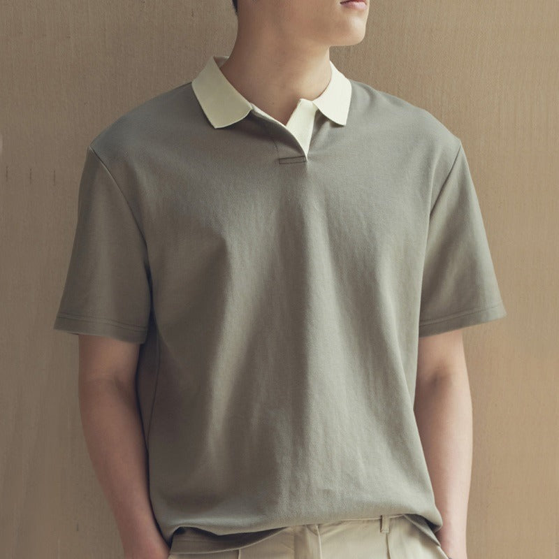 Polo Homme Manche Courte Design Minimaliste 2