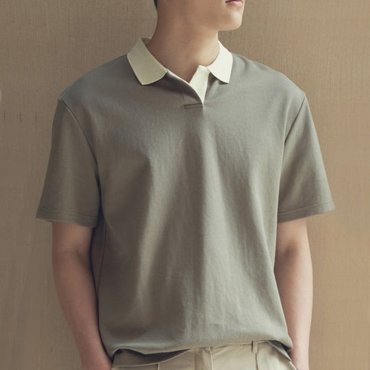 Polo Homme Manche Courte Design Minimaliste 2