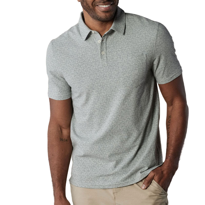 Polo Homme Manche Courte avec Poche de Poitrine Classique 0