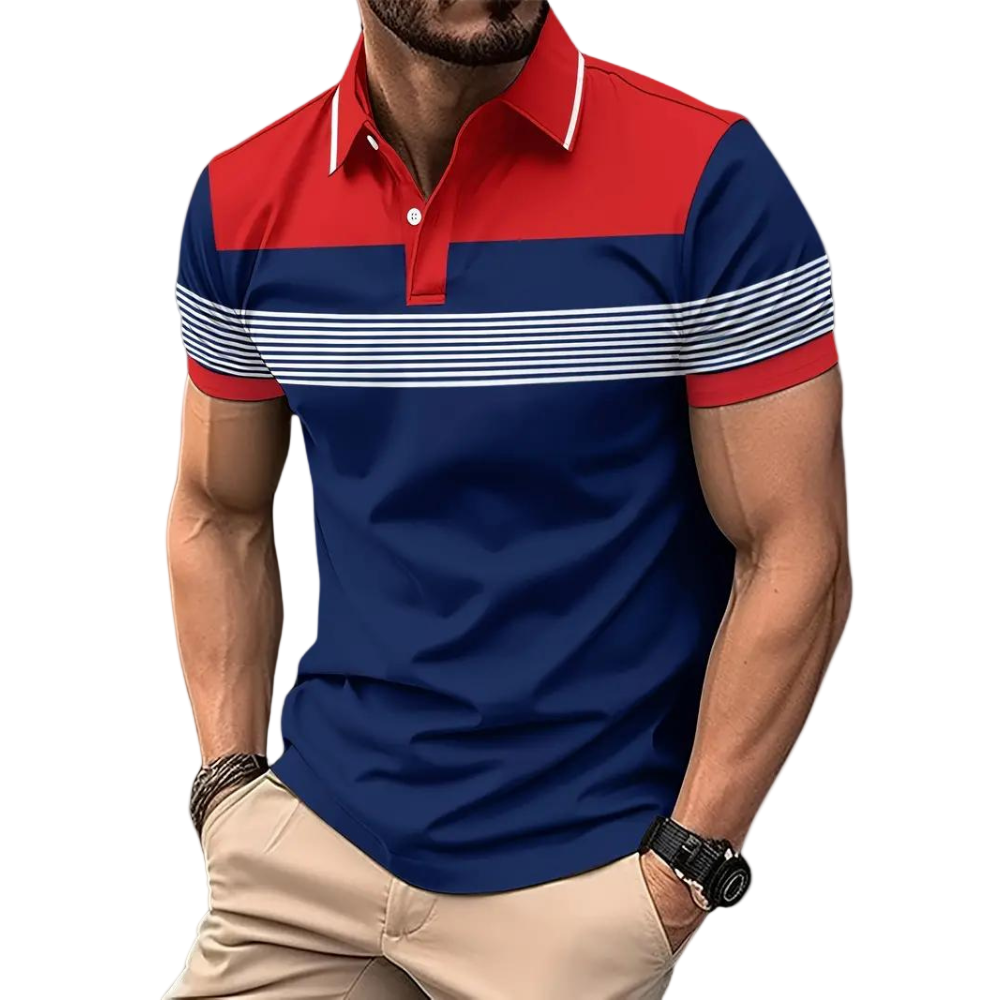 Polo Homme Manche Longue Décontracté Style Moderne 0