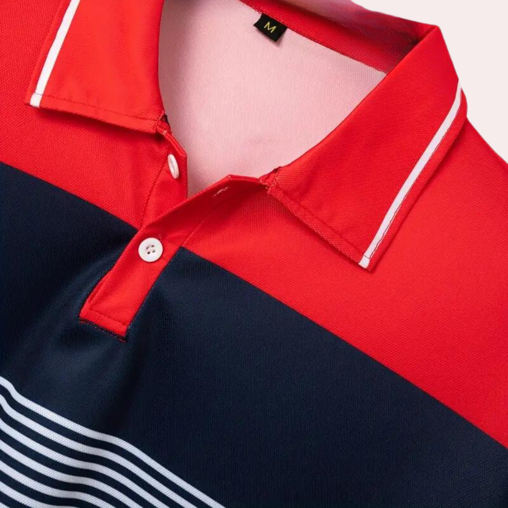 Polo Homme Manche Longue Décontracté Style Moderne 3