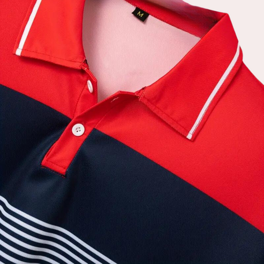 Polo Homme Manche Longue Décontracté Style Moderne 3